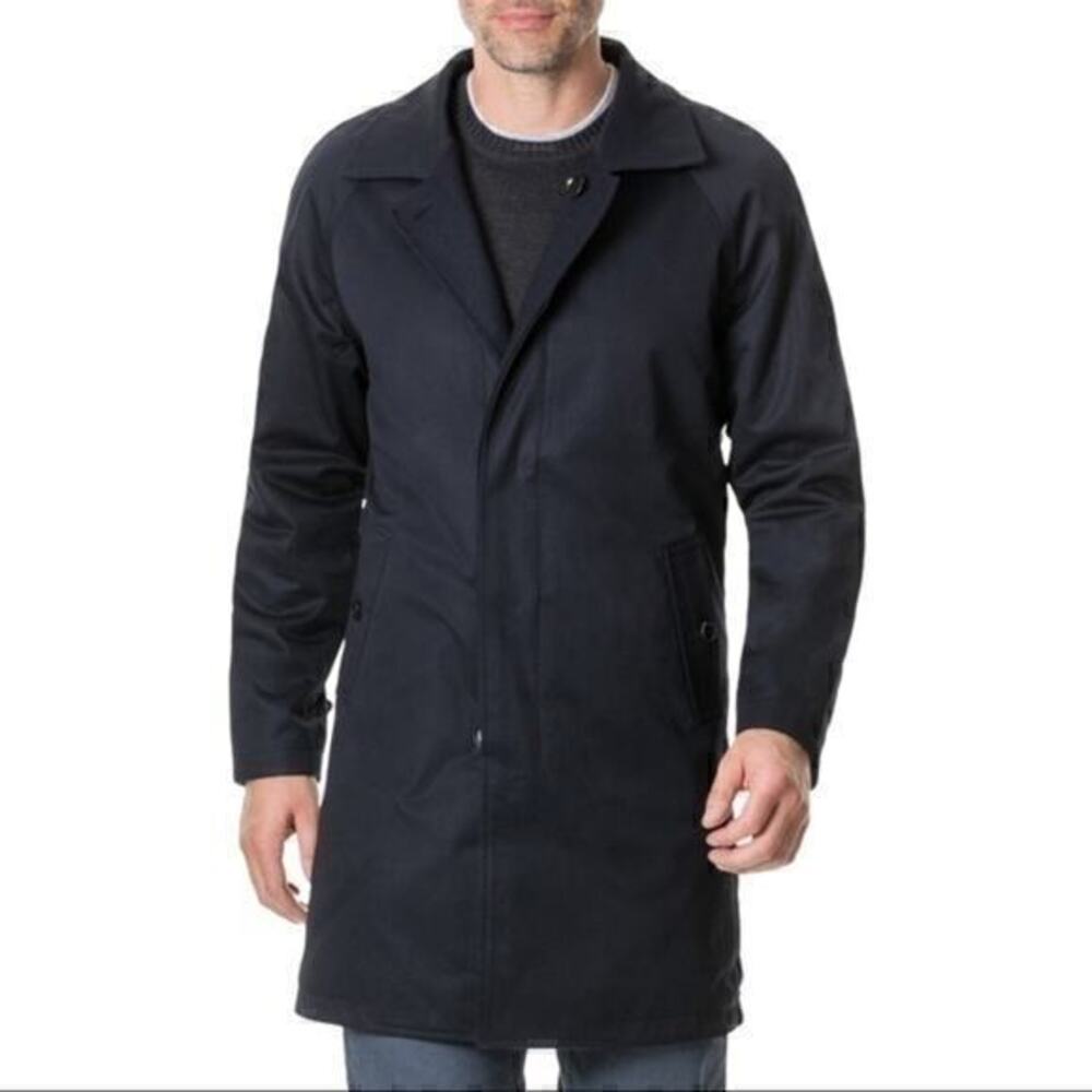 Rodd & Gunn Navy Templars Island Reversible Overcoat Jacket Size XL NWT‎
